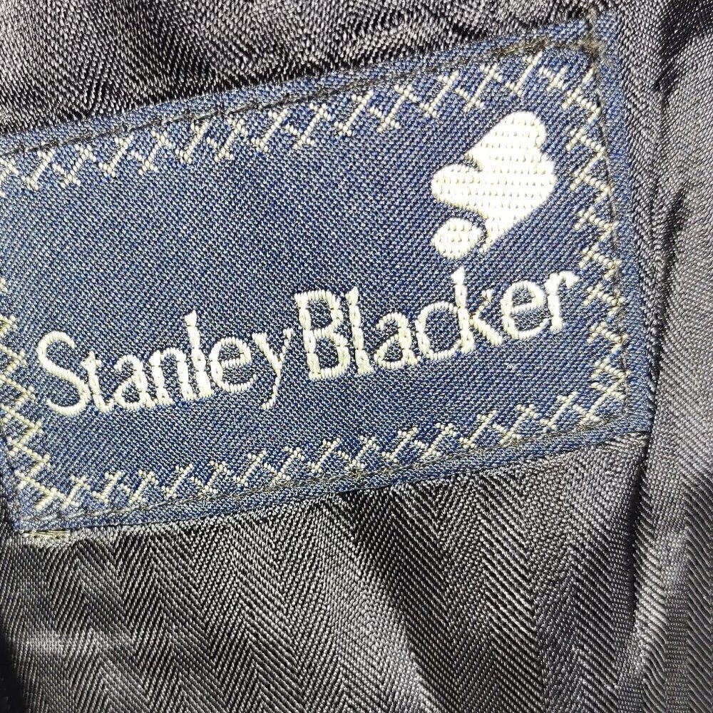 STANLEY BLACKER Men Size 44L Dark Blue Blazer - Picture 8 of 9
